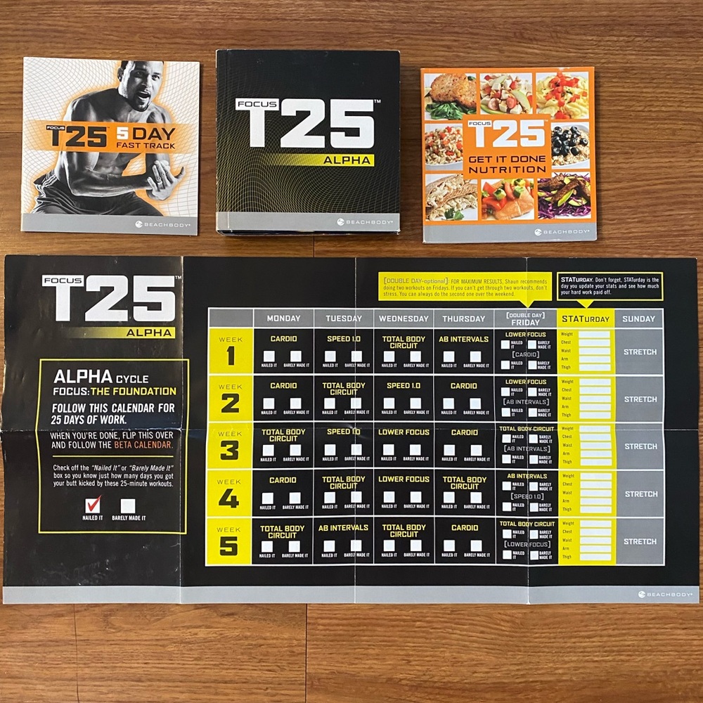 Beachbody Focus T25 DVD Set